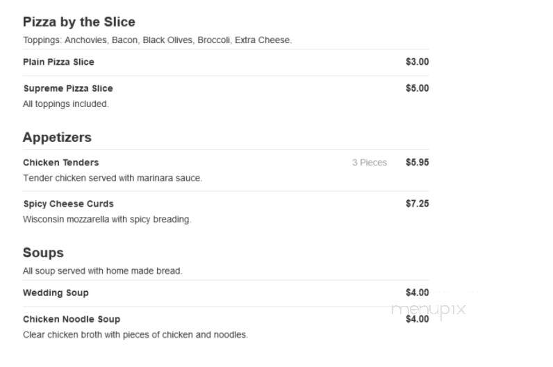 Jerry & Sal's Pizza - Hanover, PA menu_pic