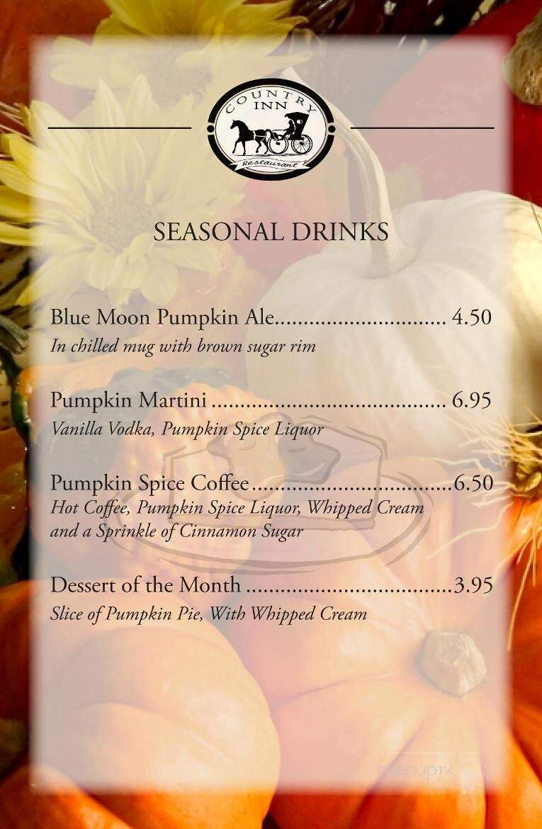 Country Inn Restaurants - Warren, RI menu_pic