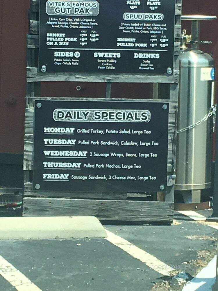 Vitek's Bar-B-Q - Waco, TX menu_pic