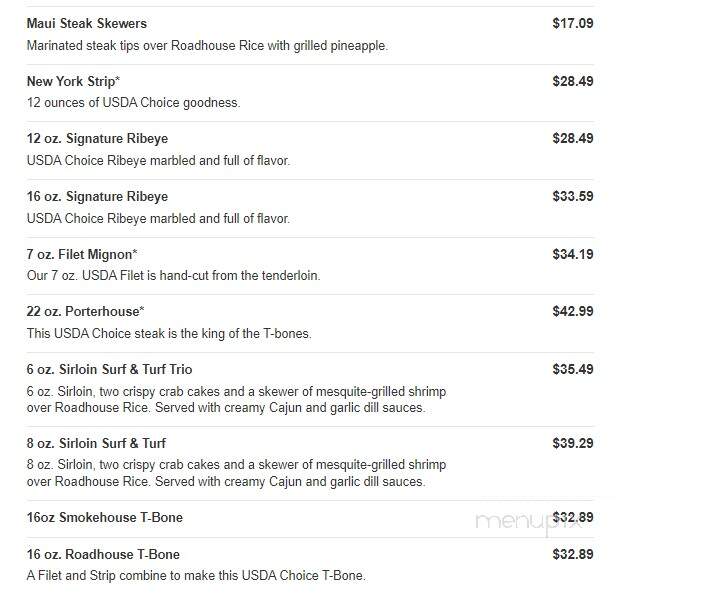 Logan's Roadhouse - Lynchburg, VA menu_pic