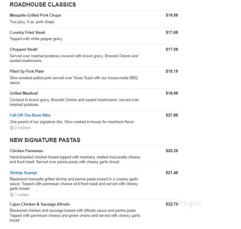 Logan's Roadhouse - Lynchburg, VA menu_pic