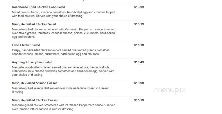 Logan's Roadhouse - Lynchburg, VA menu_pic