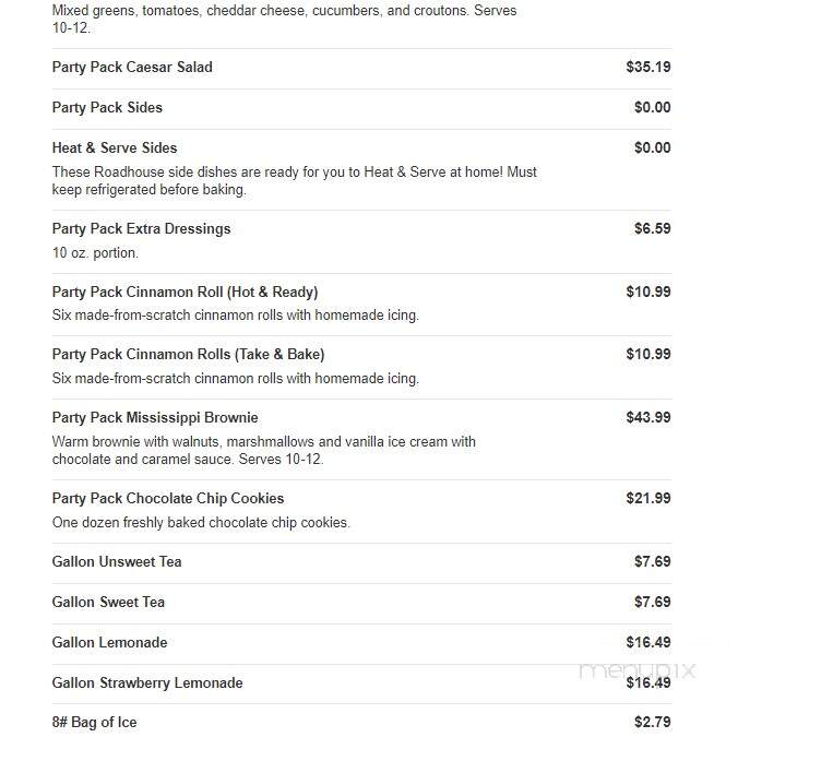 Logan's Roadhouse - Lynchburg, VA menu_pic