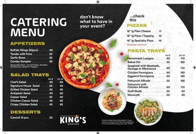 King's Ny Style Pizza - Shepherdstown, WV menu_pic