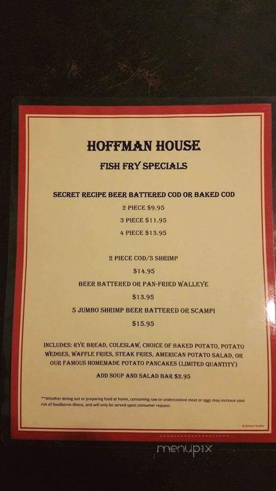 Hoffman House - Wausau, WI menu_pic