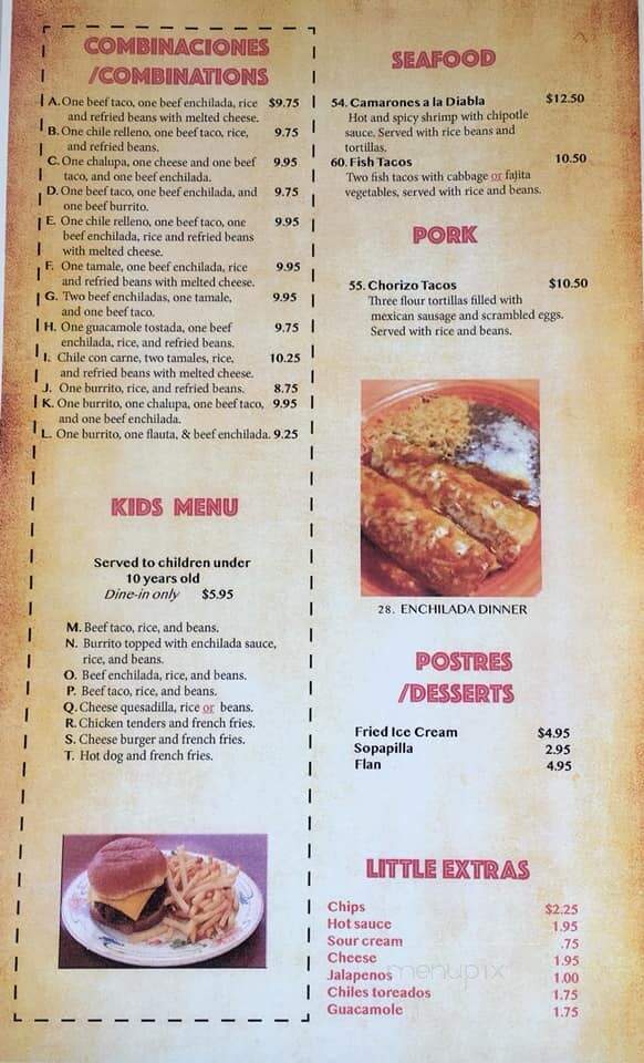 La Fiesta Restaurant - Birmingham, AL menu_pic