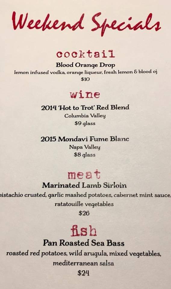 Mistral Restaurant & Bar - Redwood City, CA menu_pic