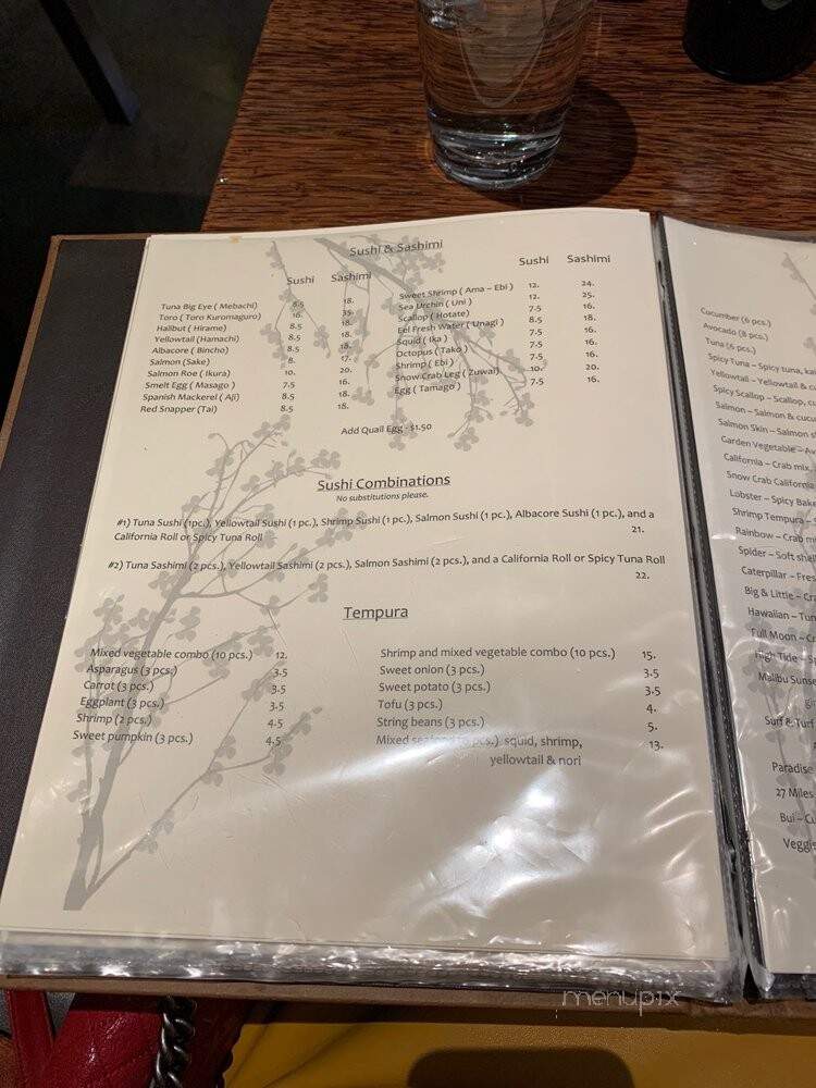 Bui Sushi - Malibu, CA menu_pic