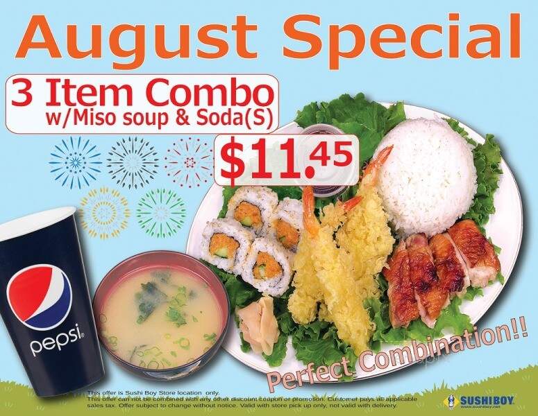 Sushi Boy - Torrance, CA menu_pic