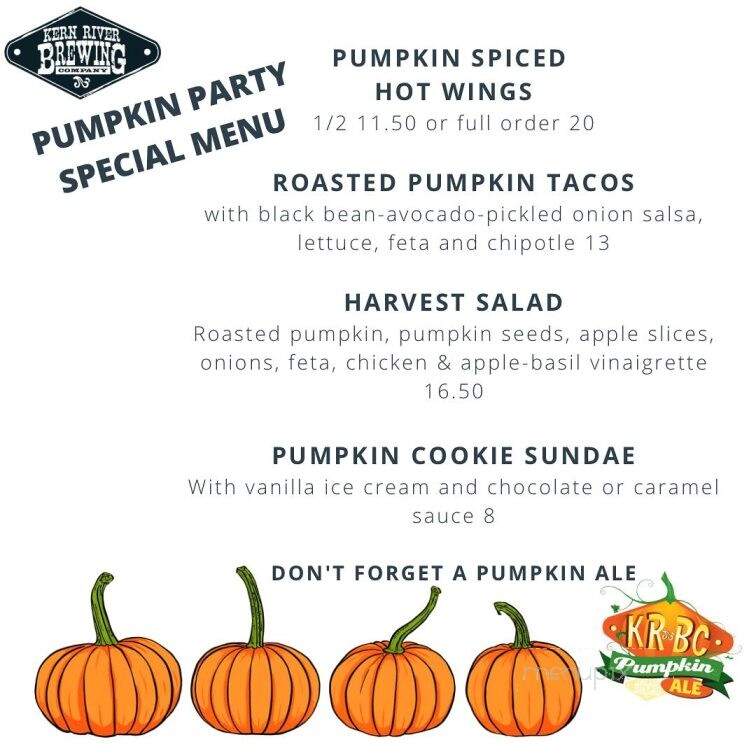 Kern River Brewing Co - Kernville, CA menu_pic