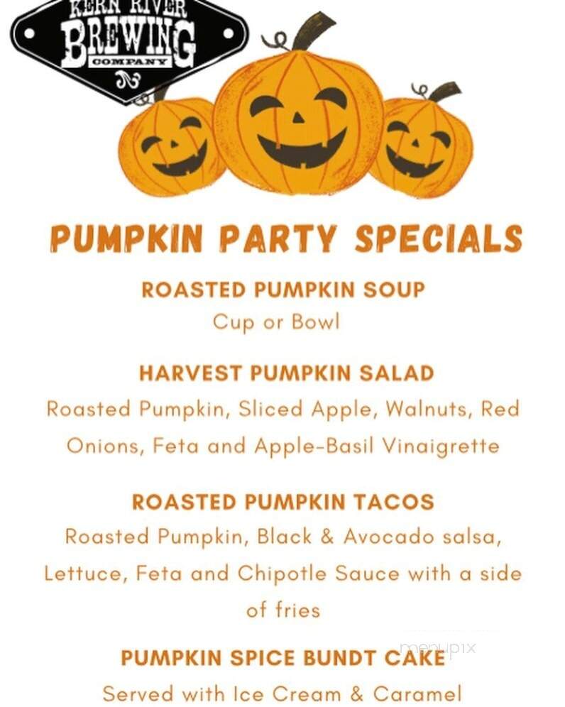 Kern River Brewing Co - Kernville, CA menu_pic