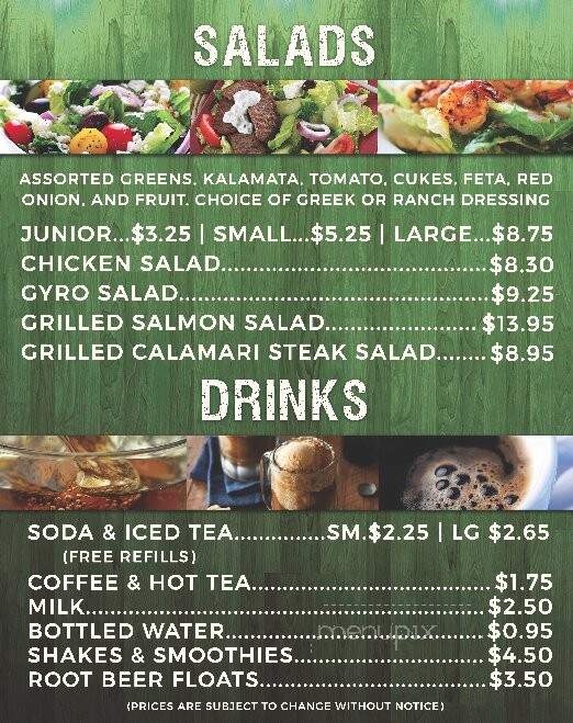 Greek Style Chicken - Fallbrook, CA menu_pic