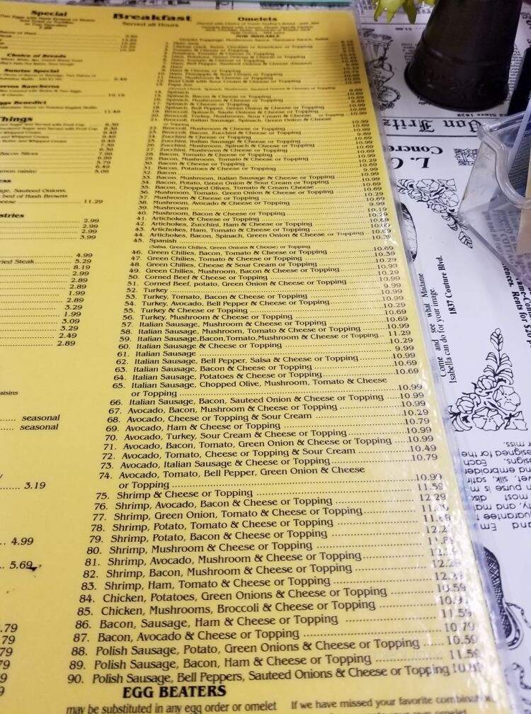 Golden Egg Omelet House - Escondido, CA menu_pic