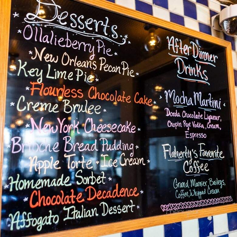 Flaherty's Oyster Bar & Seafood Grill - Carmel-by-the-Sea, CA menu_pic