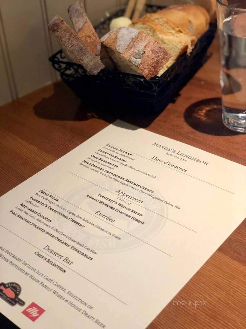 Flaherty's Oyster Bar & Seafood Grill - Carmel-by-the-Sea, CA menu_pic