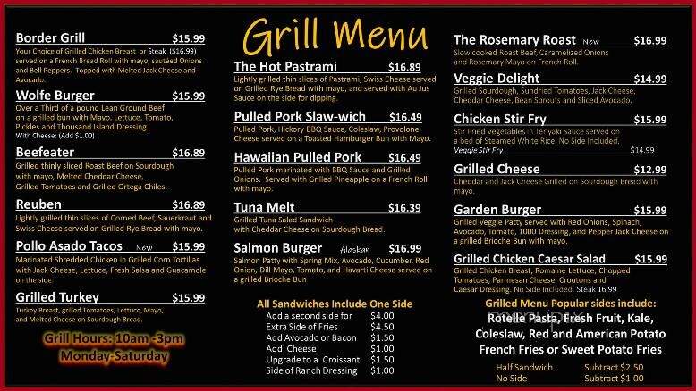 Wolfe's Market - Claremont, CA menu_pic