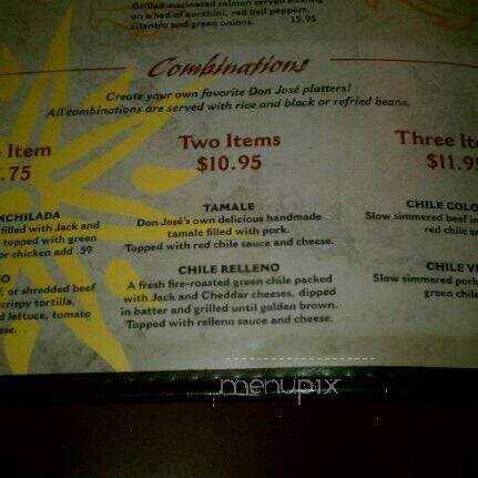 Don Jose Mexican Restaurant - Riverside, CA menu_pic