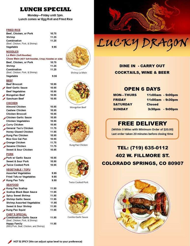 Lucky Dragon Chinese Restaurant - Colorado Springs, CO