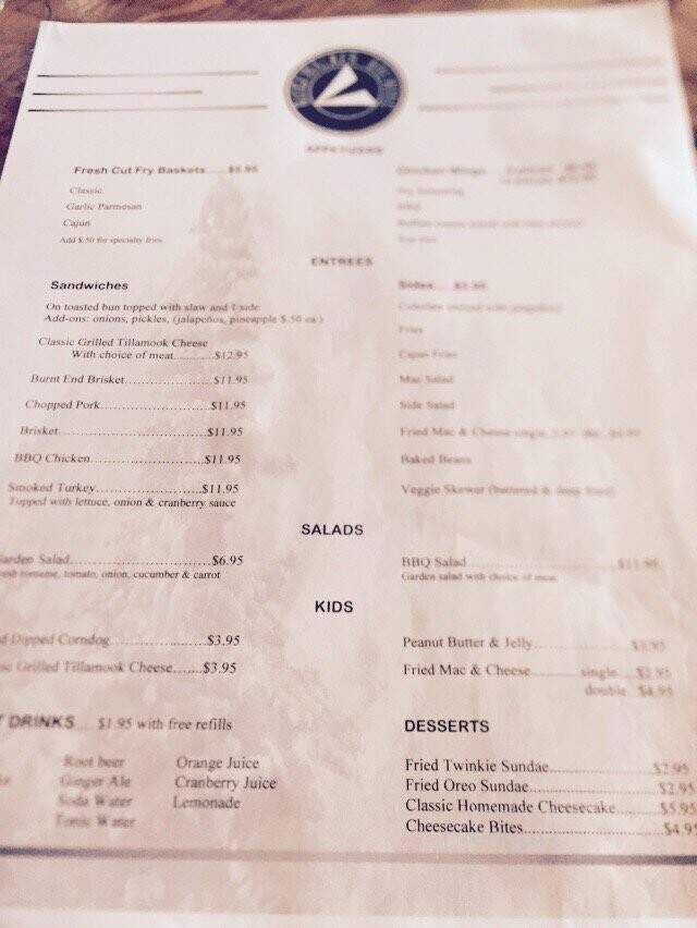 Ridgewalker Brewing - Forest Grove, OR menu_pic