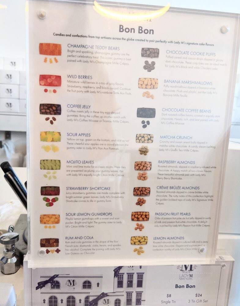 Lady M Cake Boutique - Irvine, CA menu_pic