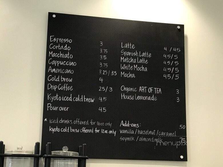 Breakroom Coffee & Food - Los Angeles, CA menu_pic
