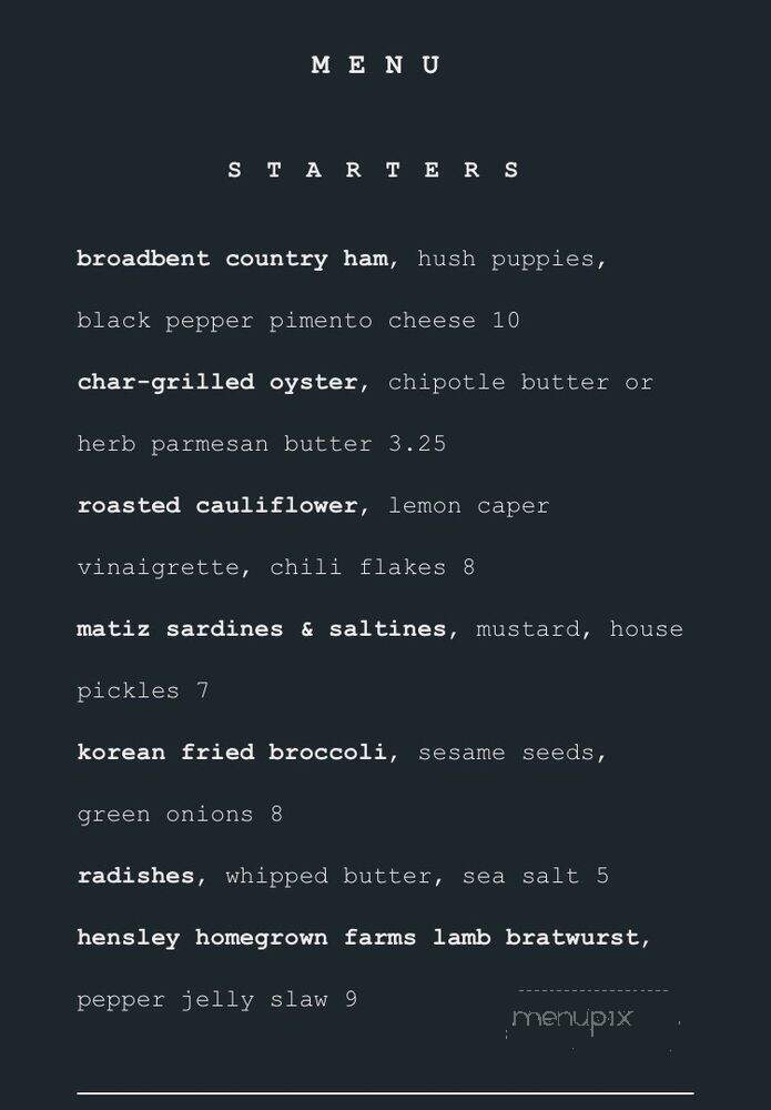 Portage House - Jeffersonville, IN menu_pic