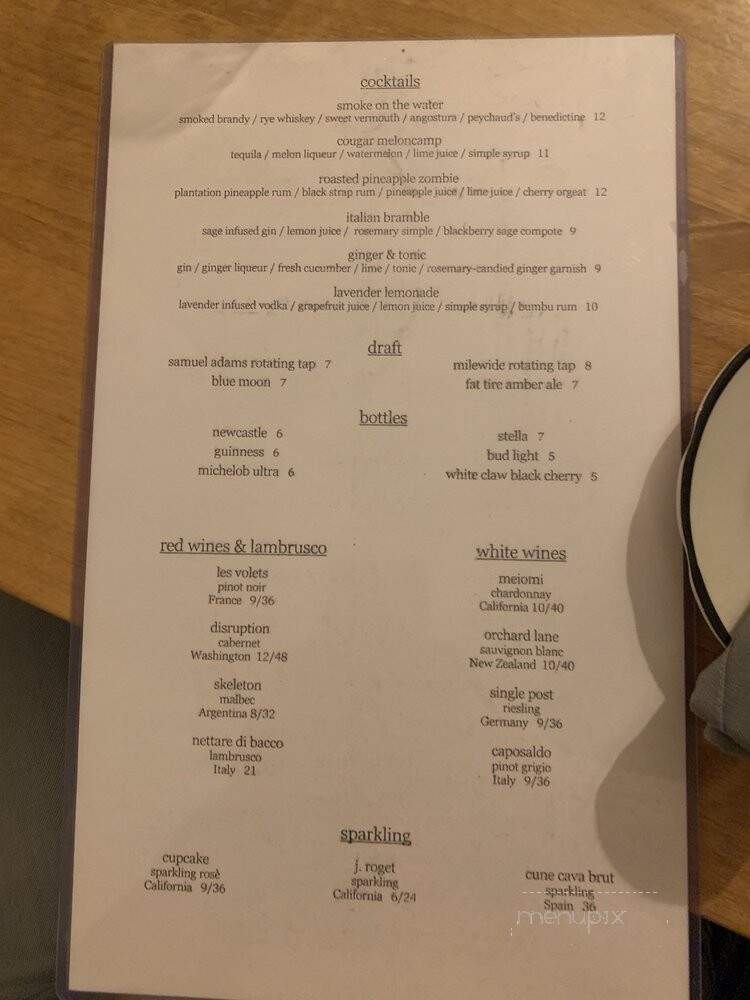 Portage House - Jeffersonville, IN menu_pic