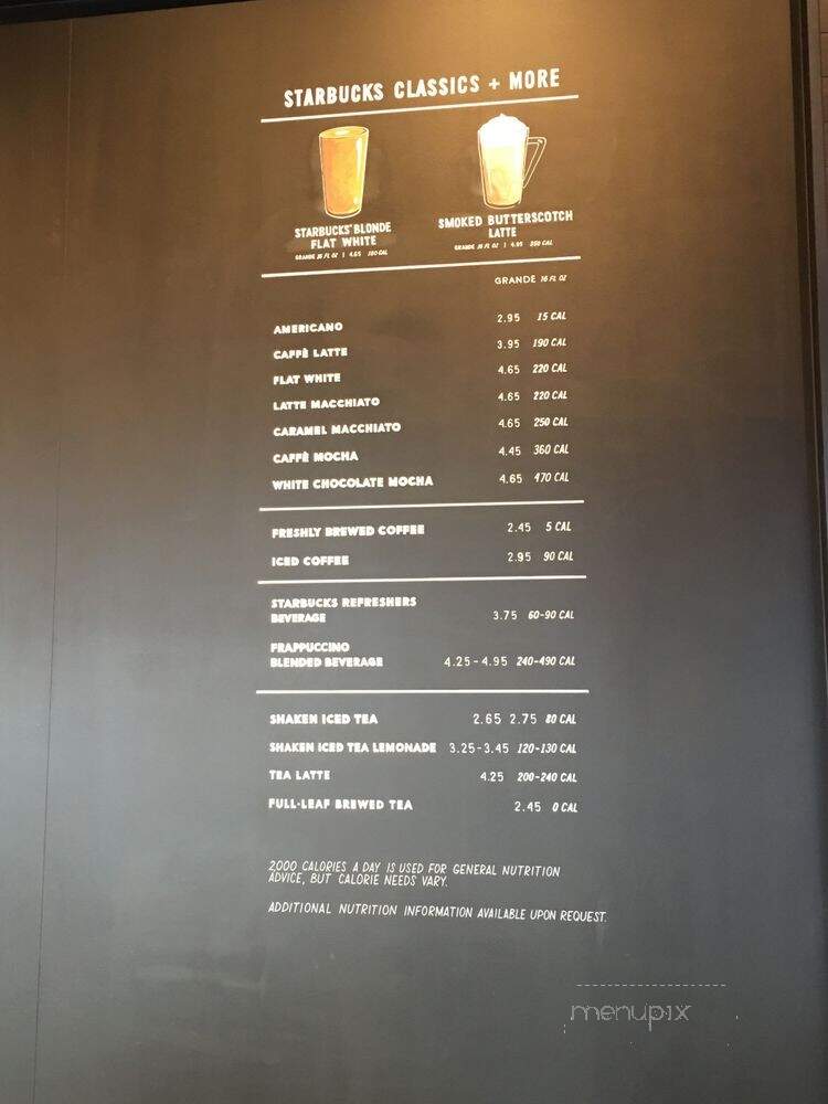 Starbucks Reserve - Sacramento, CA menu_pic
