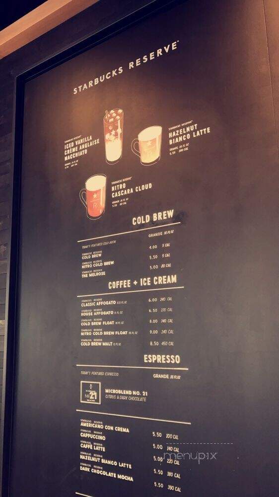 Starbucks Reserve - Sacramento, CA menu_pic