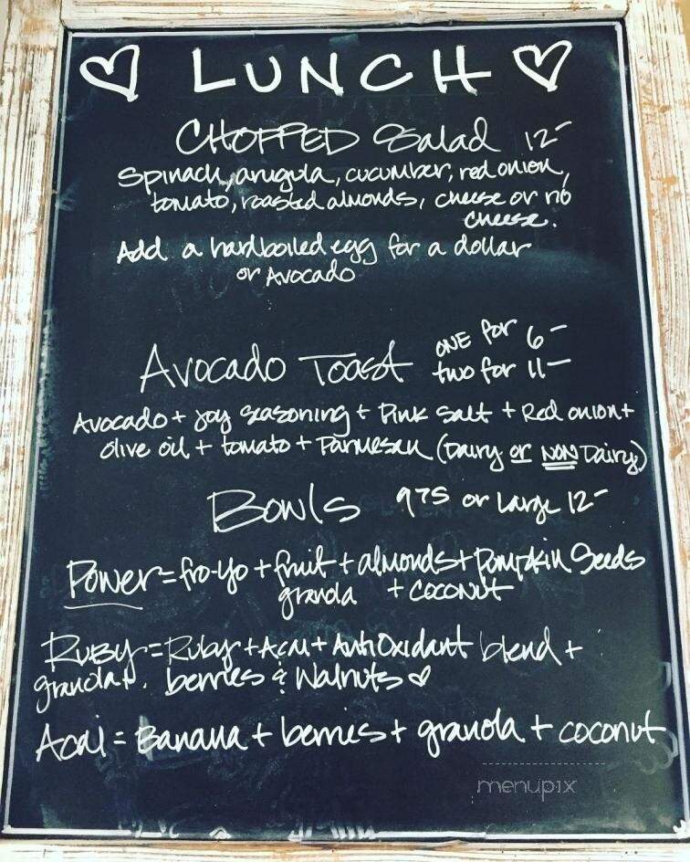 JOY Shell Beach - Pismo Beach, CA menu_pic