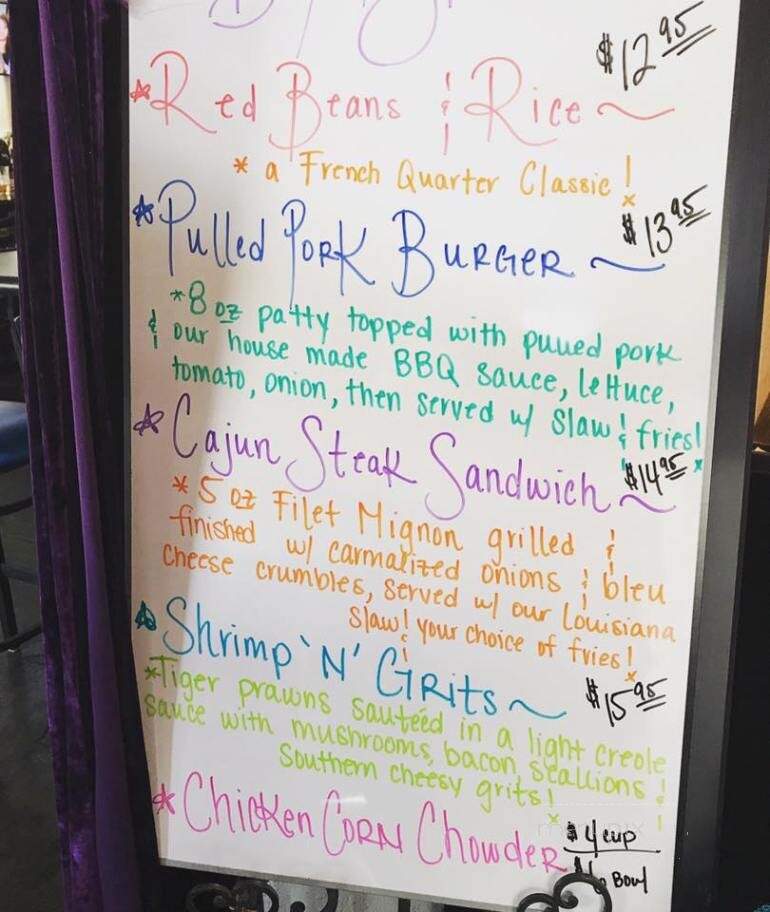 Bayou Bar and Grill - Modesto, CA menu_pic
