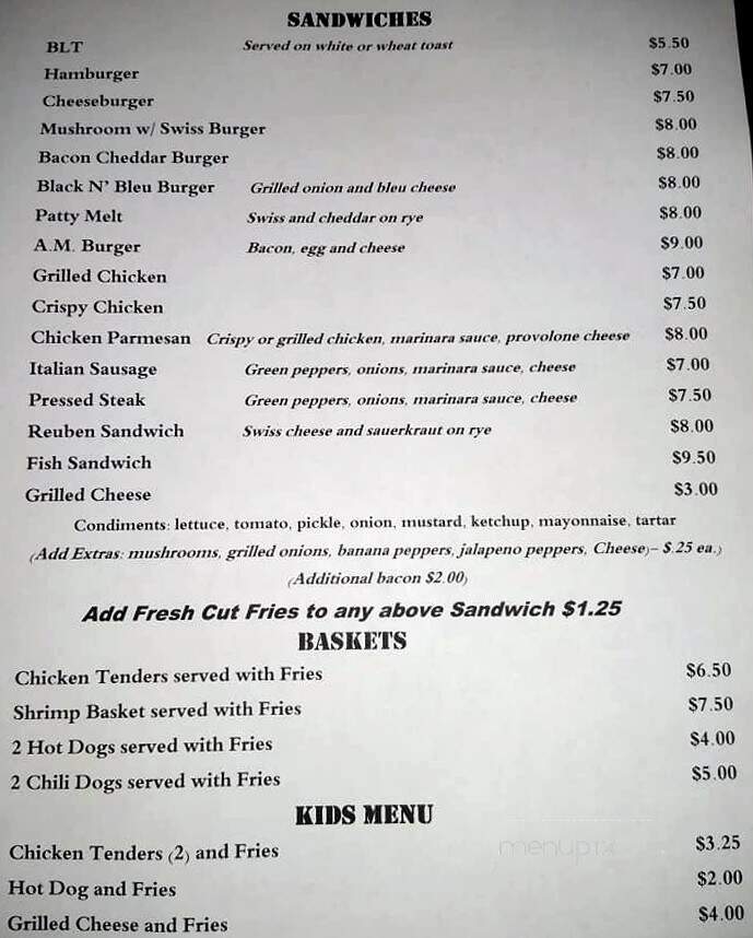 Break Room - Wheatland, PA menu_pic