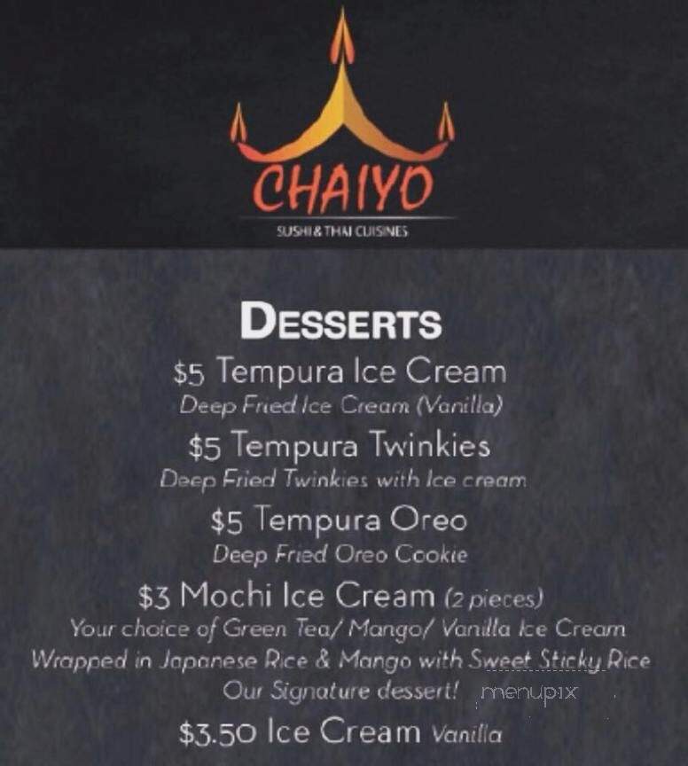 Chaiyo Sushi & Thai Cuisine - Dover, DE