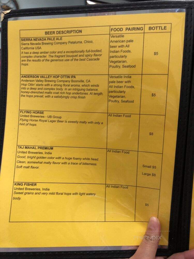 Slice of India - Clovis, CA menu_pic