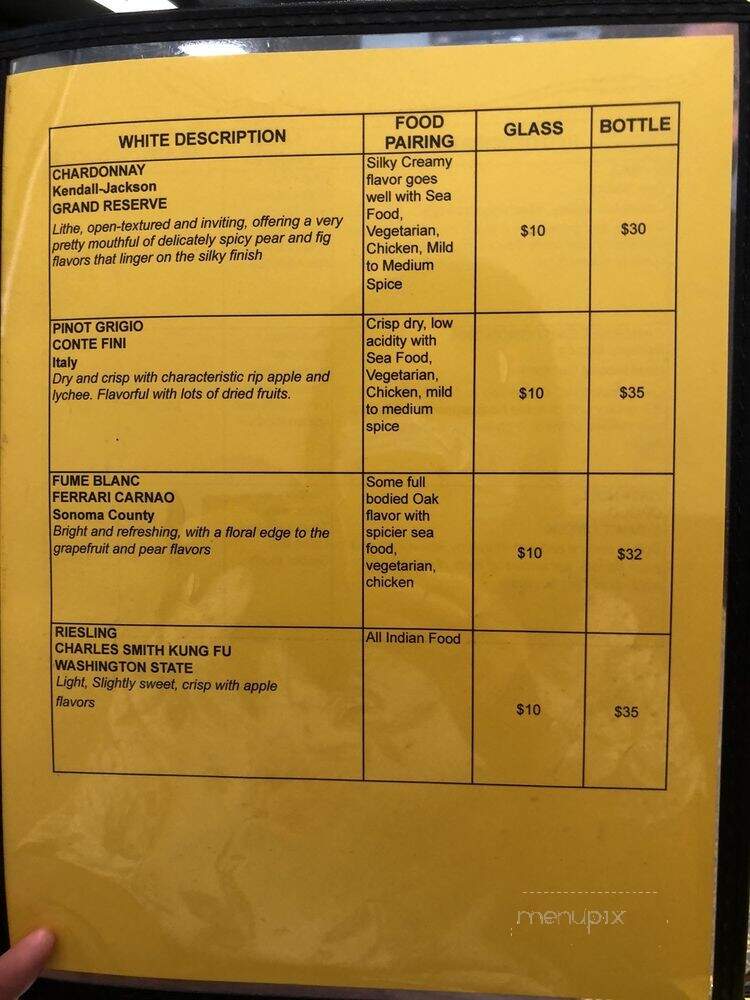 Slice of India - Clovis, CA menu_pic