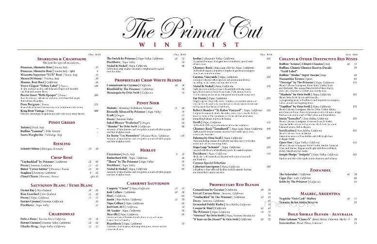 The Primal Cut Steakhouse - Tinley Park, IL