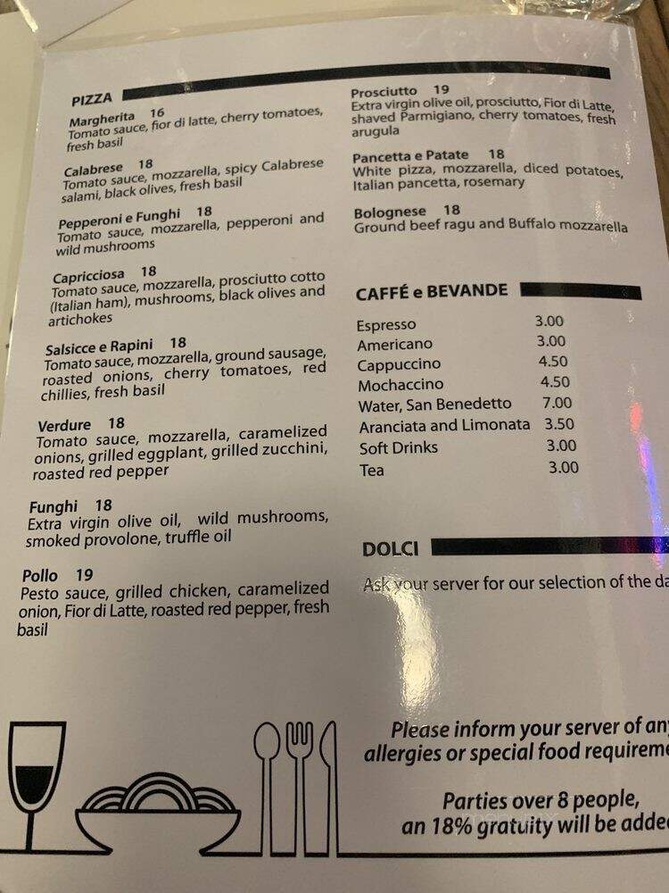 Casalinga Ristorante - Mississauga, ON menu_pic