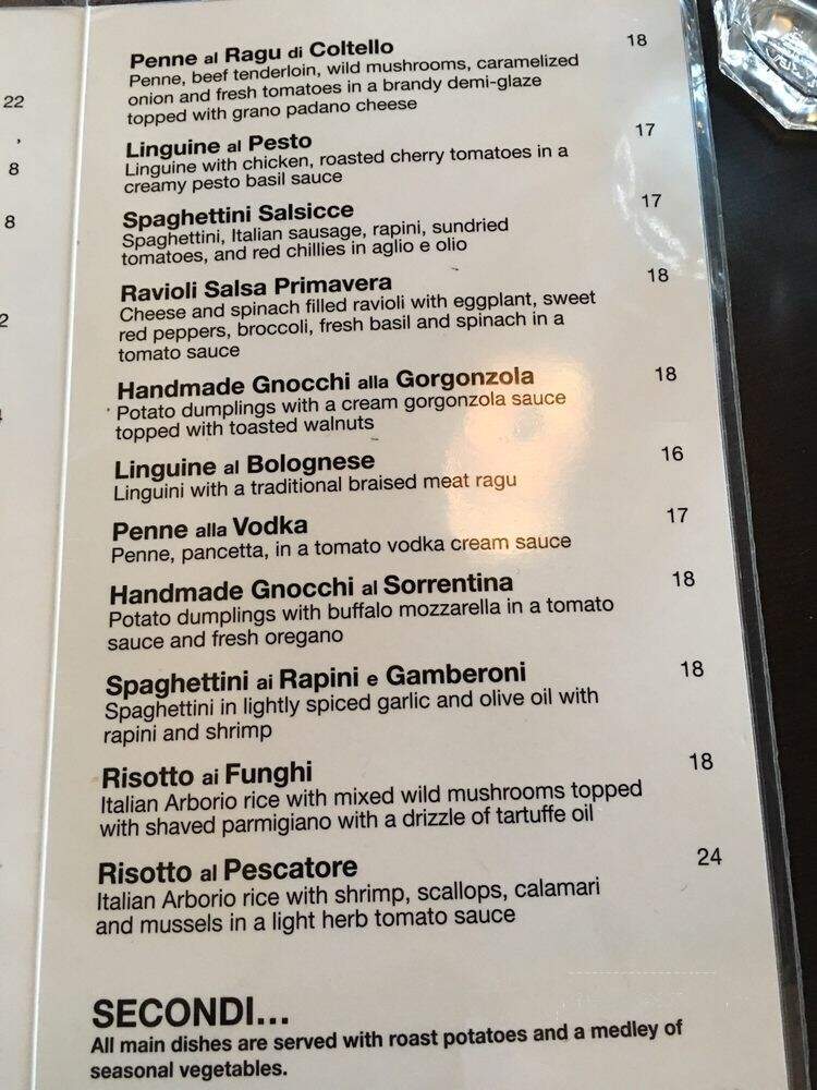 Casalinga Ristorante - Mississauga, ON menu_pic