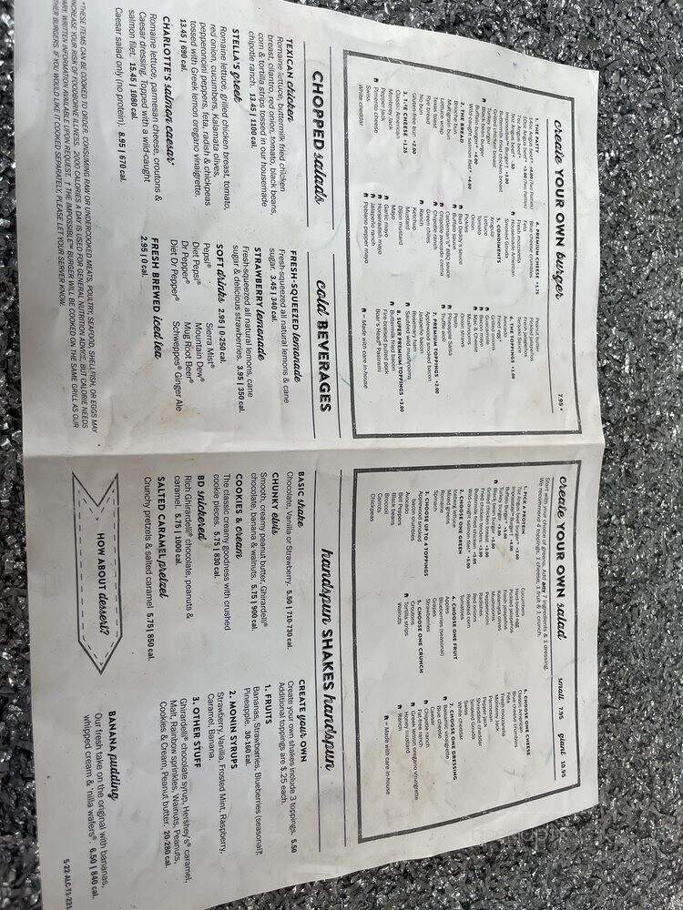 Bad Daddy's Burger Bar - Chattanooga, TN menu_pic
