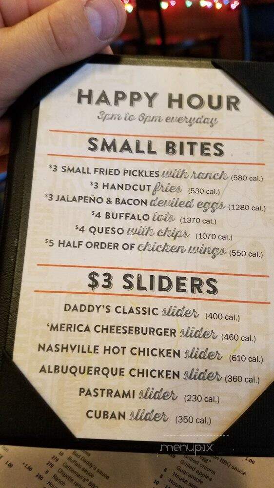 Bad Daddy's Burger Bar - Chattanooga, TN menu_pic