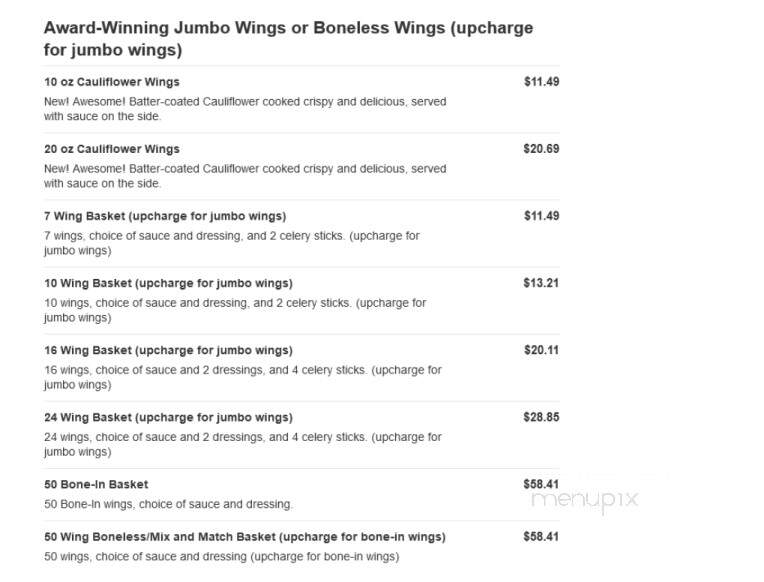 Wings Etc - Terre Haute, IN menu_pic
