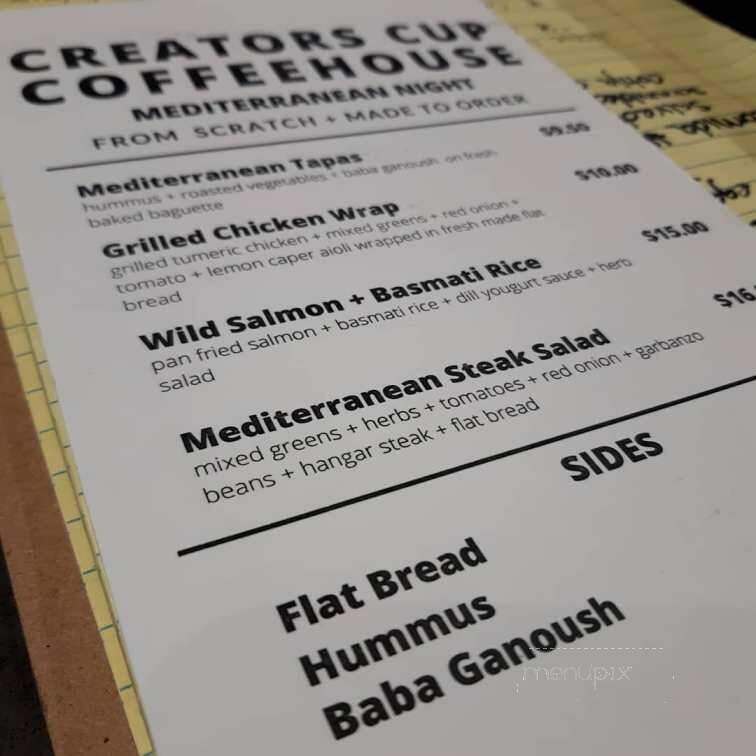 Creators Cup - Saint Paul, MN menu_pic