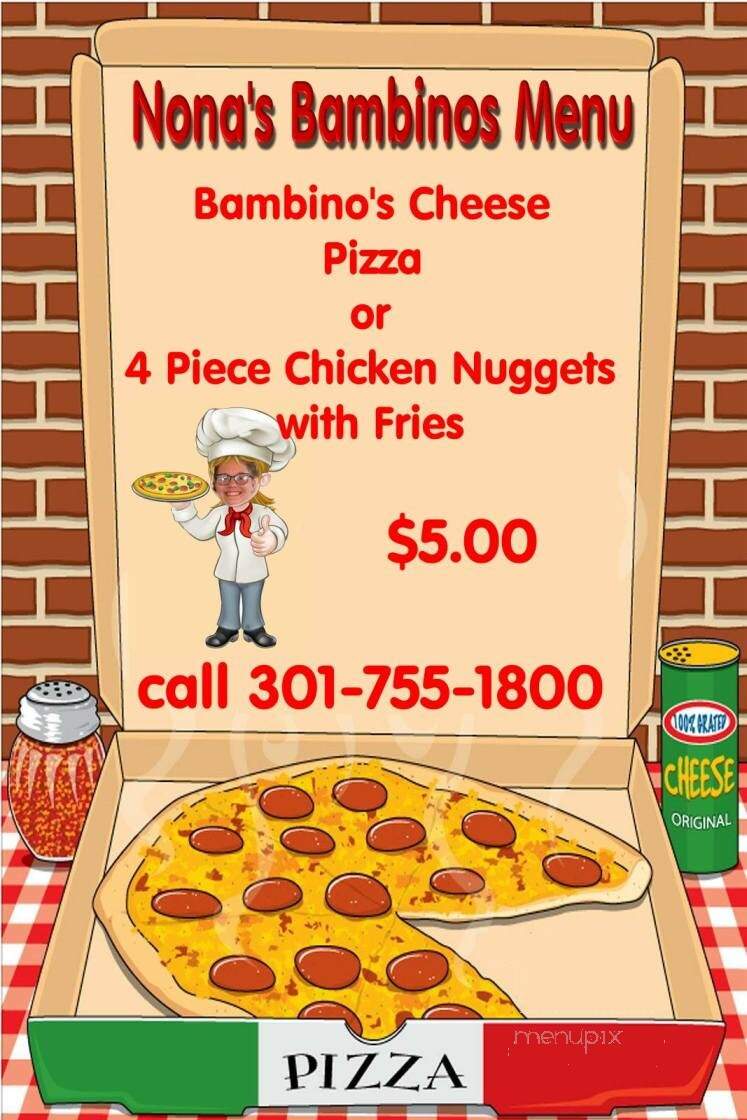Nona's Pizza - Accident, MD menu_pic