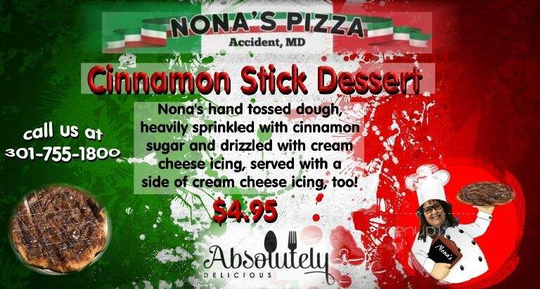 Nona's Pizza - Accident, MD menu_pic