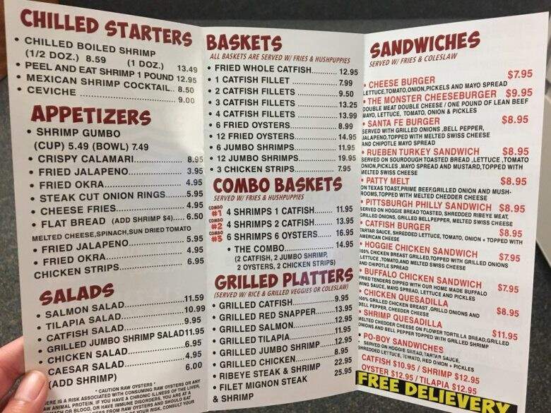 Ocean Shak - Dallas, TX menu_pic