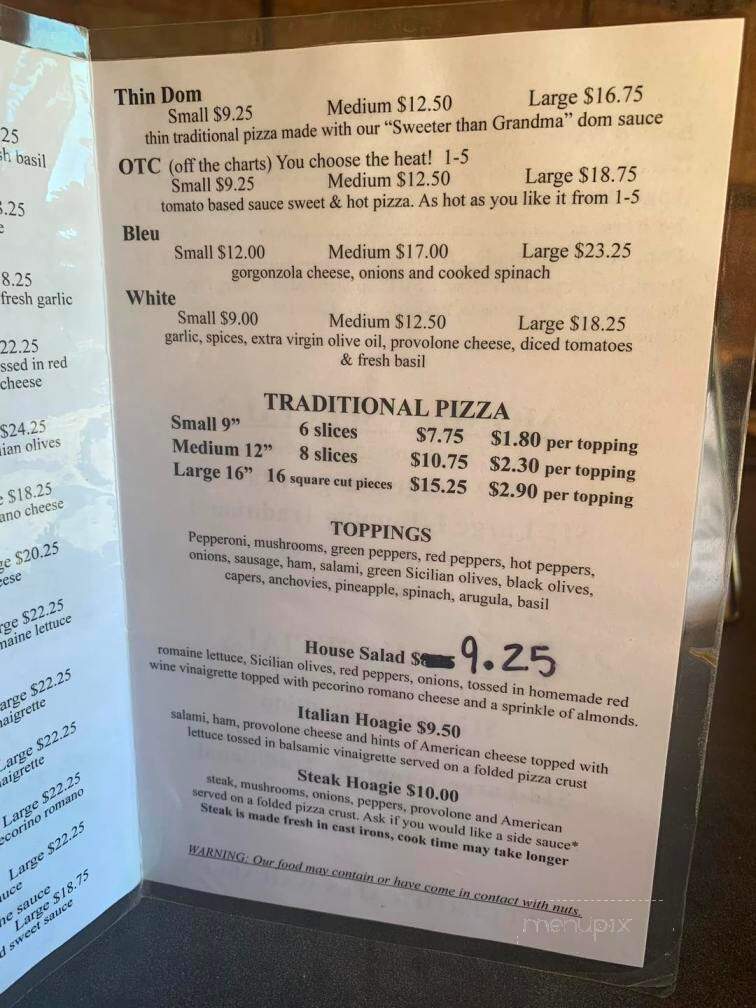 Ianni's Pizzeria of Vandergrift - Vandergrift, PA menu_pic
