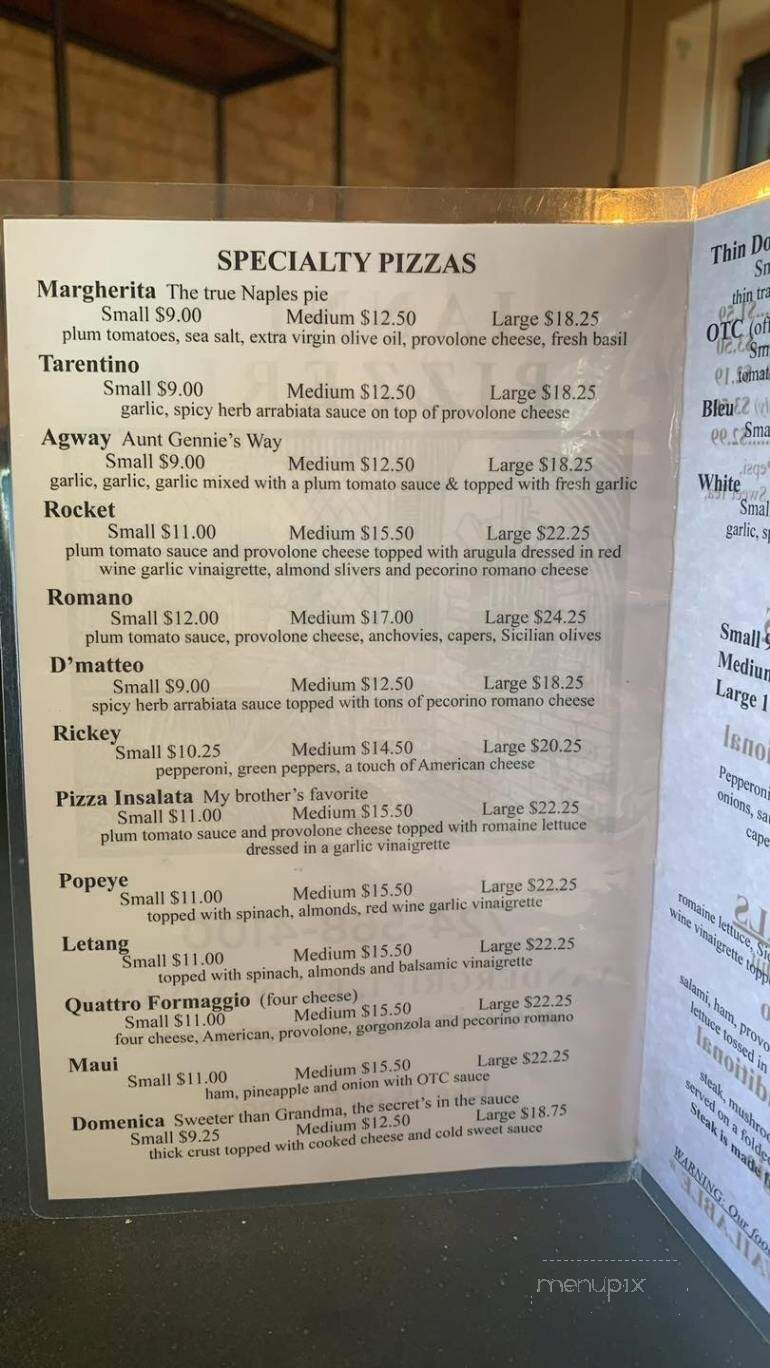 Ianni's Pizzeria of Vandergrift - Vandergrift, PA menu_pic