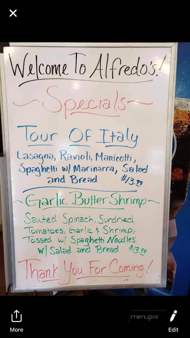 Alfredos Of Marlinton - Marlinton, WV menu_pic