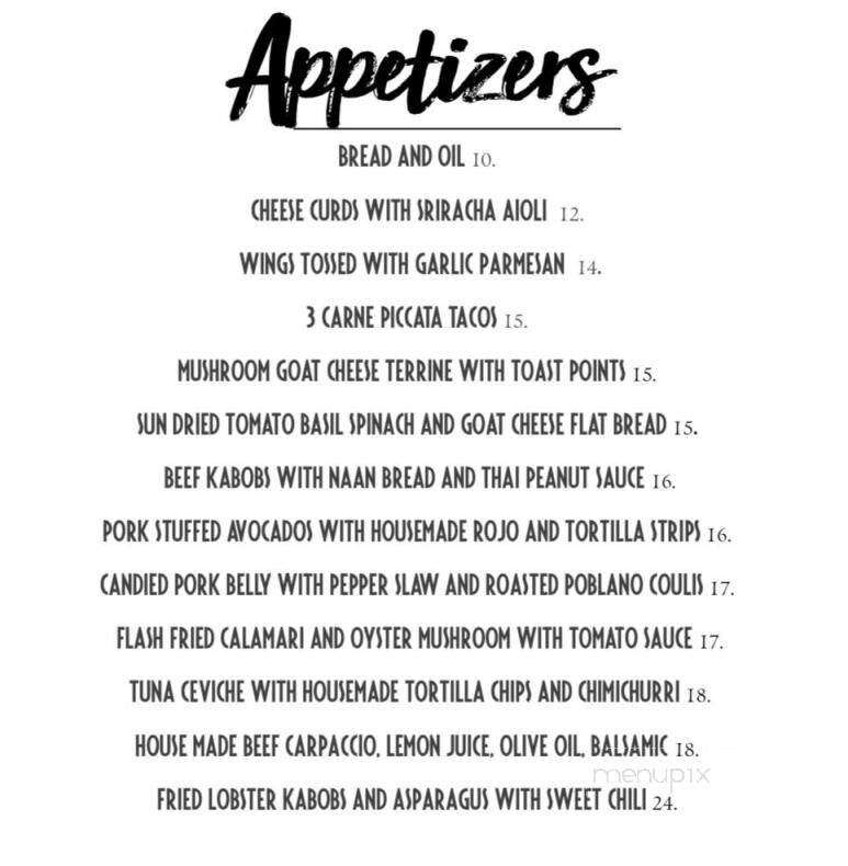 Joseph's Fine Cuisine - Springfield, IL menu_pic