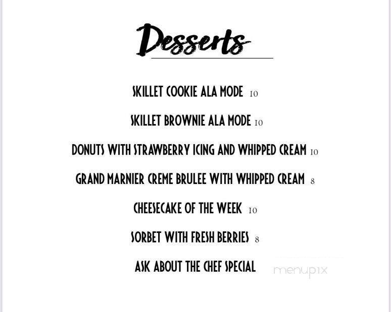 Joseph's Fine Cuisine - Springfield, IL menu_pic